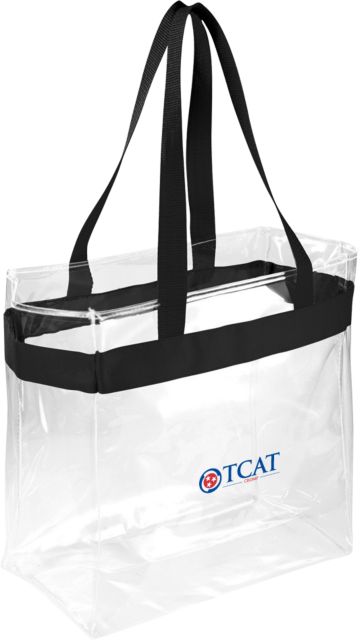 TCAT Crumps Game Day Clear Stadium Tote TCAT Abbreviated - ONLINE ONLY