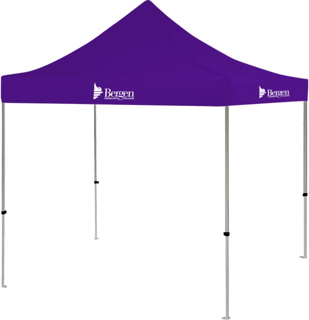 Bergen CC 9 ft x 9 ft Tent Bergen Community College Wordmark - ONLINE ONLY