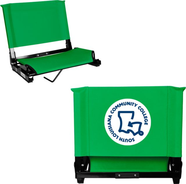 SoLAcc Stadium Chair Kelly Green South Louisiana Community College Badge - ONLINE ONLY