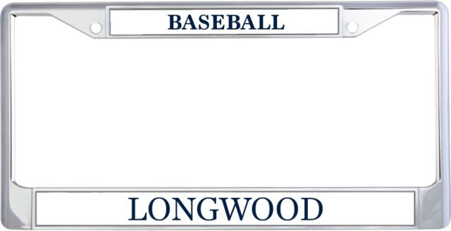 Longwood Metal License Plate Frame in Longwood Wordmark - ONLINE ONLY