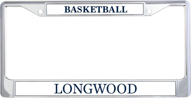 Longwood Metal License Plate Frame in Longwood Wordmark - ONLINE ONLY