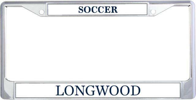 Longwood Metal License Plate Frame in Longwood Wordmark - ONLINE ONLY