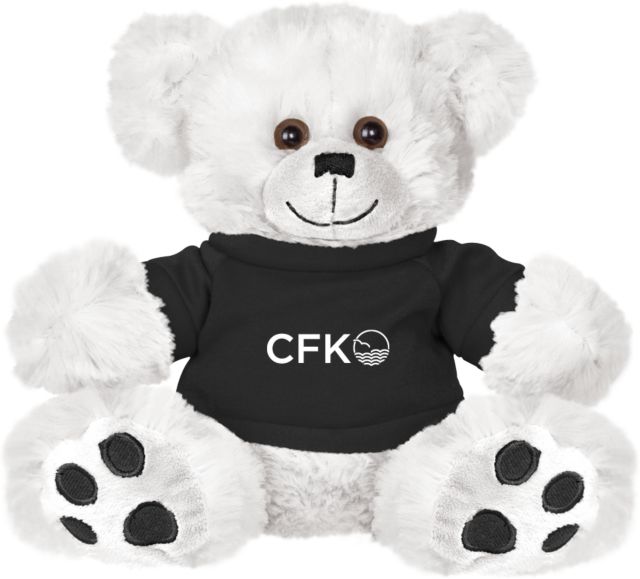 College of the Florida Keys Plush Big Paw 8 1/2 inch Bear w/Shirt CFK Horizontal - ONLINE ONLY