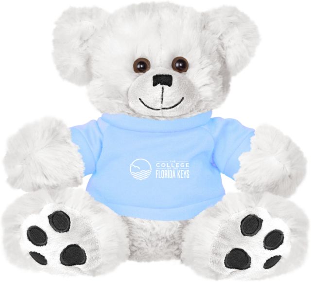 College of the Florida Keys Plush Big Paw 8 1/2 inch Bear w/Shirt The College of the Florida Keys Horizontal - ONLINE ONLY