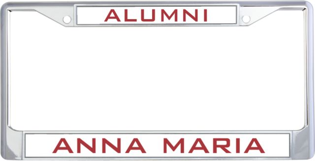 Anna Maria Alumni Metal License Plate Frame in Alumni - ONLINE ONLY