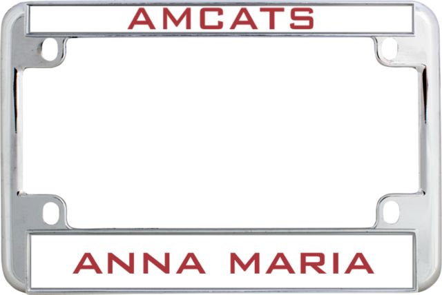 Anna Maria Metal Motorcycle License Plate Frame in Amcats - ONLINE ONLY
