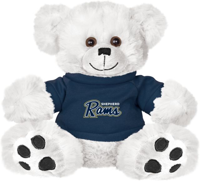 Shepherd Plush Big Paw 8 1/2 inch Bear w/Navy Shirt Ram Script - ONLINE ONLY