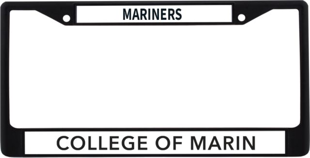 College of Marin Metal License Plate Frame in College of Marin Wordmark - ONLINE ONLY