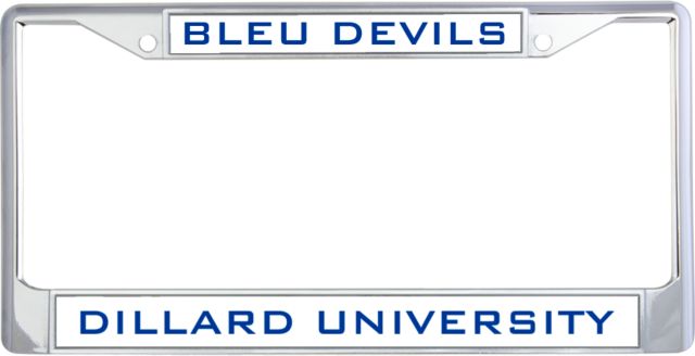 Dillard Metal License Plate Frame in Bleu Devils - ONLINE ONLY