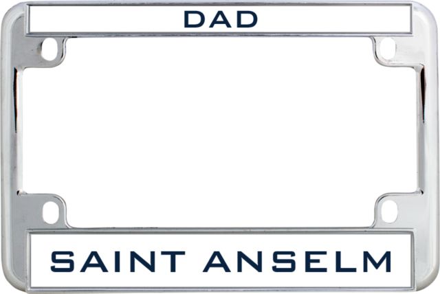 Saint Anselm Metal Motorcycle License Plate Frame - ONLINE ONLY