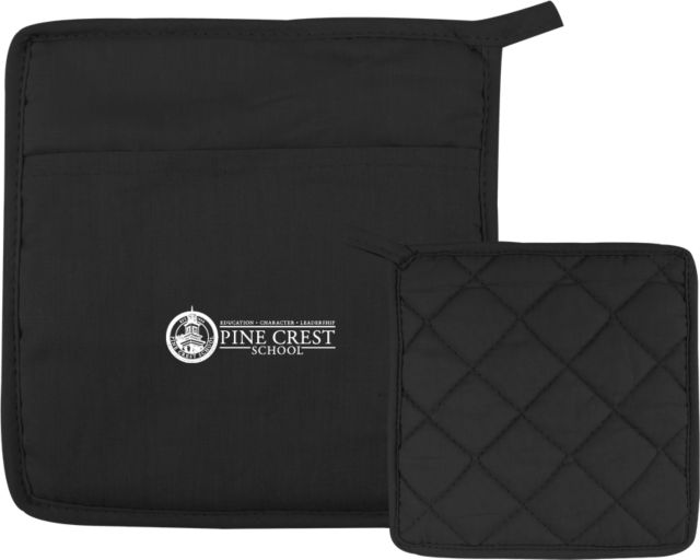 Pine Crest Quilted Canvas Pot Holder Institutional Mark - ONLINE ONLY