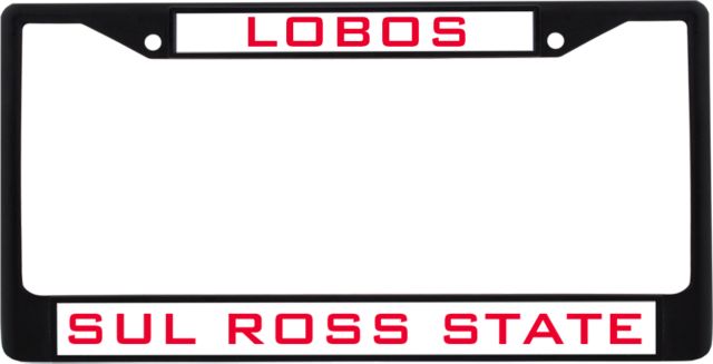 Sul Ross Metal License Plate Frame in Mascot - ONLINE ONLY