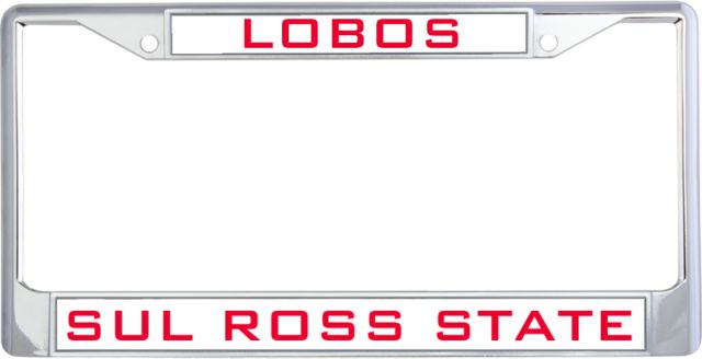 Sul Ross Metal License Plate Frame in Mascot - ONLINE ONLY