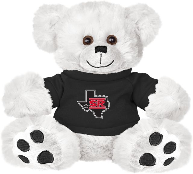 Sul Ross Plush Big Paw 8 1/2 inch Bear w/Black Shirt Primary Mark - ONLINE ONLY