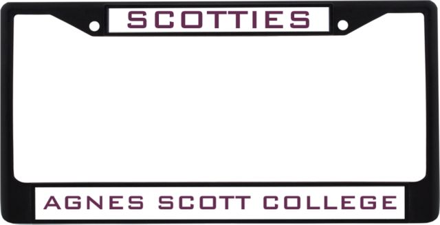 Agnes Scott Metal License Plate Frame in Scotties - ONLINE ONLY