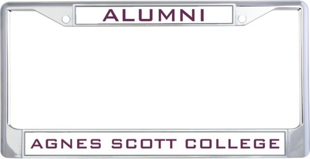 Agnes Scott Alumni Metal License Plate Frame in Alumni - ONLINE ONLY