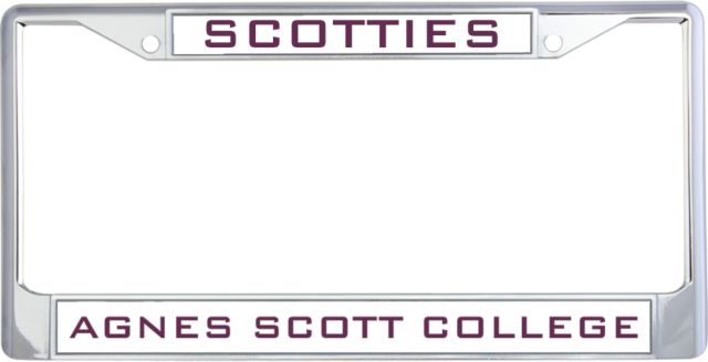 Agnes Scott Metal License Plate Frame in Scotties - ONLINE ONLY