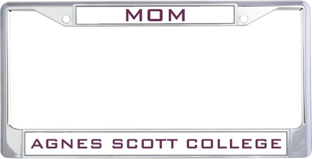 Agnes Scott Mom Metal License Plate Frame in Mom - ONLINE ONLY