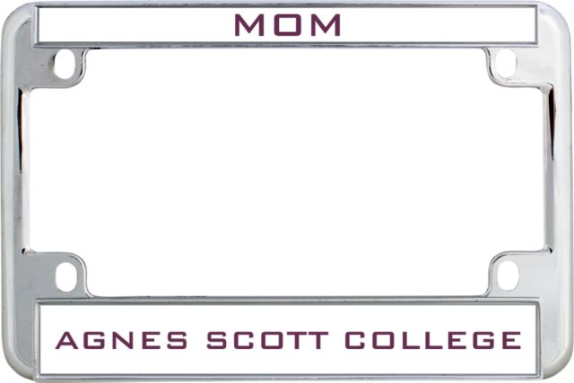 Agnes Scott Metal Motorcycle License Plate Frame in Alumni - ONLINE ONLY