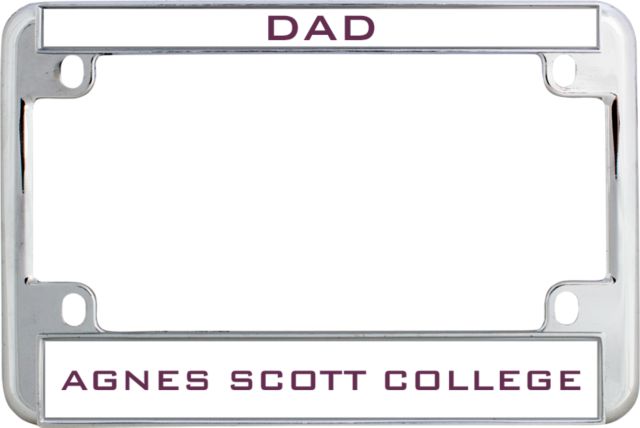 Agnes Scott Metal Motorcycle License Plate Frame in Mom - ONLINE ONLY