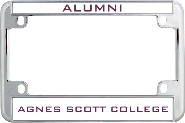 Agnes Scott Metal Motorcycle License Plate Frame in Dad - ONLINE ONLY