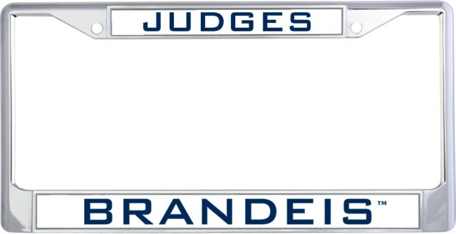 Brandeis Metal License Plate Frame in Mascot - ONLINE ONLY