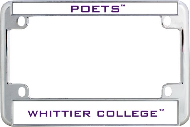 Whittier Metal Motorcycle License Plate Frame in Poets - ONLINE ONLY