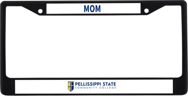 Pellissippi Mom Metal License Plate Frame in Pellissippi State Community College Logo - ONLINE ONLY