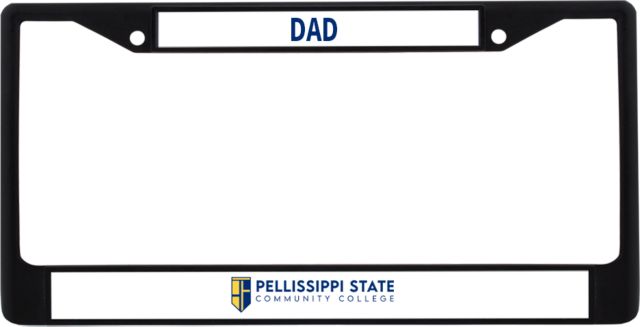 Pellissippi Dad Metal License Plate Frame in Pellissippi State Community College Logo - ONLINE ONLY