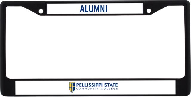 Pellissippi Alumni Metal License Plate Frame in Pellissippi State Community College Logo - ONLINE ONLY