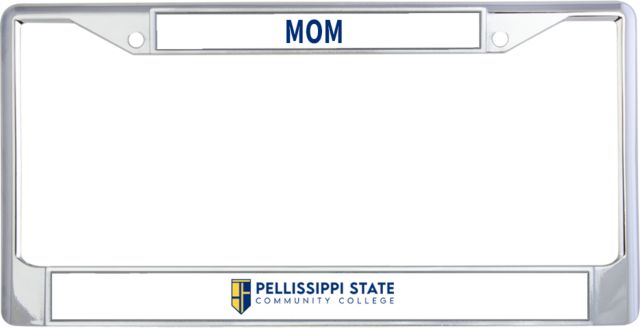 Pellissippi Mom Metal License Plate Frame in Pellissippi State Community College Logo - ONLINE ONLY