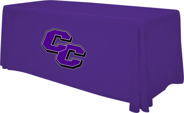 Curry College 6 foot Table Throw Curry College Primary Athletic Mark - ONLINE ONLY