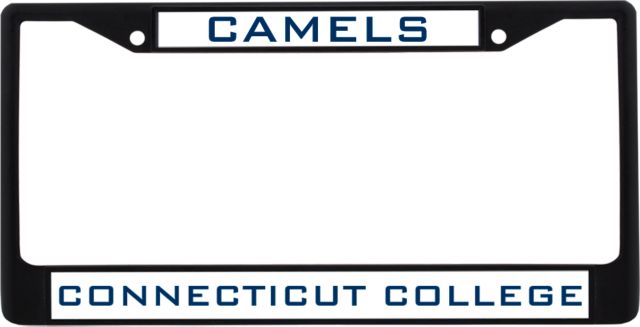 Connecticut College Metal License Plate Frame in Camels - ONLINE ONLY