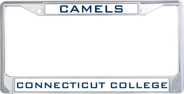 Connecticut College Metal License Plate Frame in Camels - ONLINE ONLY