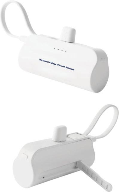 NE College of Health Sidekick 4500 mAh Power Bank Northeast College Wordmark - ONLINE ONLY