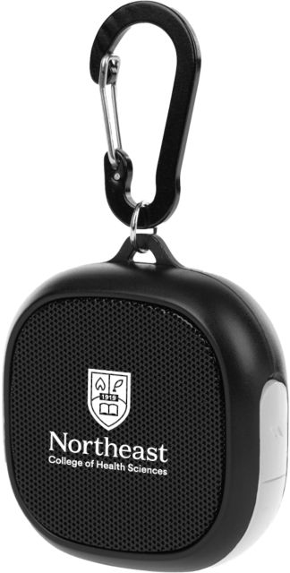 NE College of Health Waterproof Speaker w/ Carabiner Northeast College Stacked - ONLINE ONLY