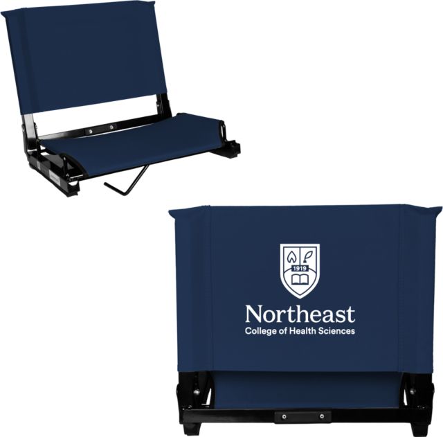 NE College of Health Stadium Chair Northeast College Stacked - ONLINE ONLY
