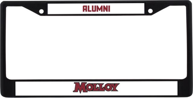 Molloy University Alumni Metal License Plate Frame in Molloy Wordmark - ONLINE ONLY
