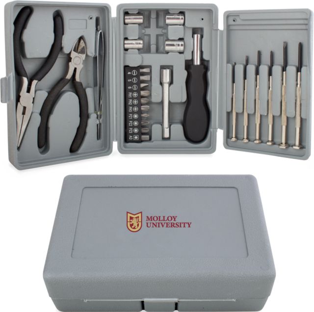 Molloy University Compact 26 Piece Deluxe Tool Kit Molloy University Wordmark - ONLINE ONLY