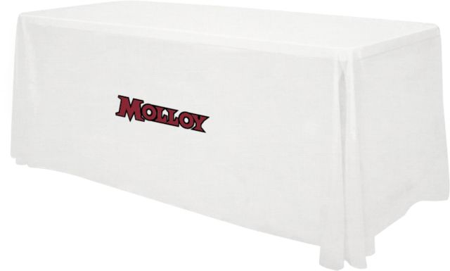Molloy College 6 foot Table Throw Molloy Wordmark - ONLINE ONLY