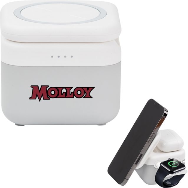 Molloy University 3 in 1 Mag Max Modularized Wireless Charger Molloy Wordmark - ONLINE ONLY