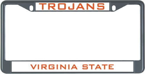 Virginia State Metal License Plate Frame in Mascot - ONLINE ONLY