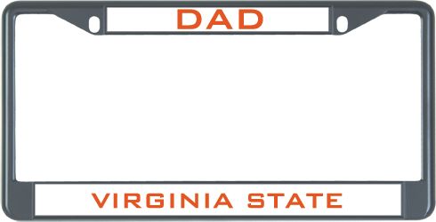 Virginia State Dad Metal License Plate Frame in Dad - ONLINE ONLY