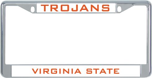 Virginia State Metal License Plate Frame in Mascot - ONLINE ONLY