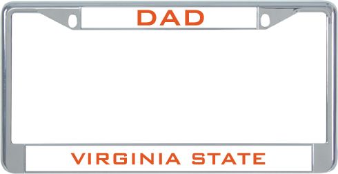 Virginia State Dad Metal License Plate Frame in Dad - ONLINE ONLY