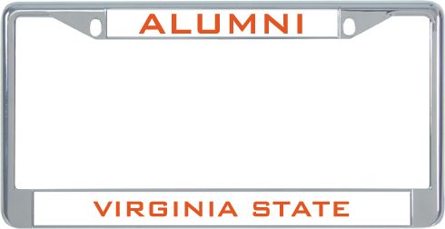 Virginia State Alumni Metal License Plate Frame in Alumni - ONLINE ONLY