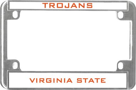 Virginia State Metal Motorcycle License Plate Frame in Mascot - ONLINE ONLY