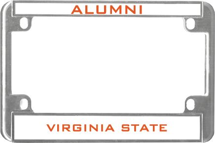 Virginia State Metal Motorcycle License Plate Frame in Alumni - ONLINE ONLY