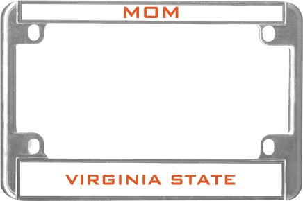 Virginia State Metal Motorcycle License Plate Frame in Mom - ONLINE ONLY