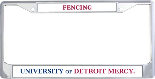 Detroit Mercy Metal License Plate Frame in University of Detroit Mercy - ONLINE ONLY